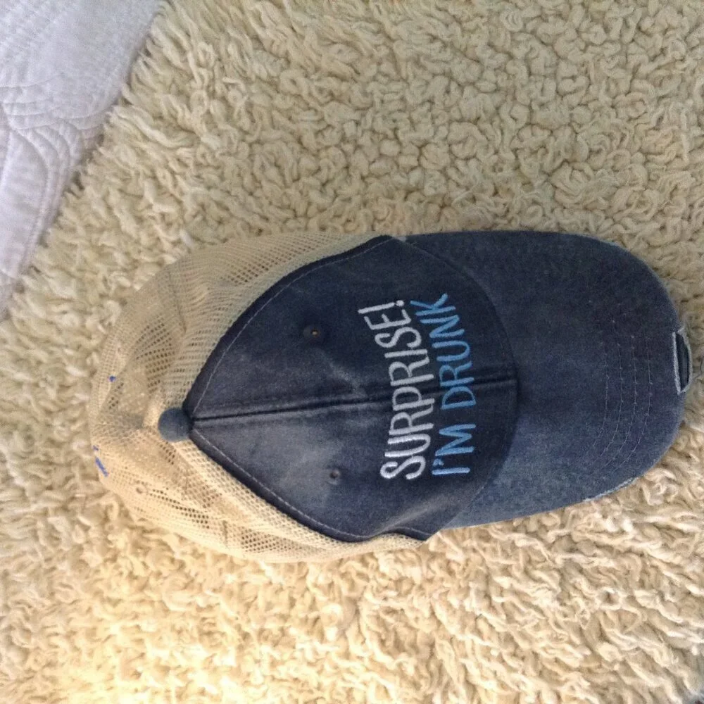 2 Adams Adjustable trucker Hats, Upscale fashion Headwear; Keg Party, Good Times